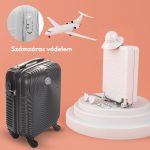 LEONARDO DA VINCI Kabínový kufor, veľkosť XS, s odnímateľnými kolieskami – grafitový