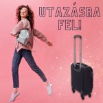 LEONARDO DA VINCI Kabínový kufor, 4 kolieska – čierny