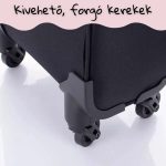 LEONARDO DA VINCI Kabínový kufor, 4 kolieska – čierny