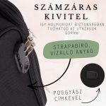 LEONARDO DA VINCI Kabínový kufor, 4 kolieska – čierny