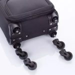 LEONARDO DA VINCI Kabínový kufor, 4 kolieska – čierny