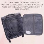 LEONARDO DA VINCI Kabínový kufor, 4 kolieska – čierny