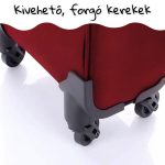 LEONARDO DA VINCI Kabínový kufor, 4 kolieska – červený