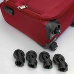 LEONARDO DA VINCI Kabínový kufor, 4 kolieska – červený