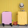 LEONARDO DA VINCI Kabinbőrönd XS méret bordázott, kivehető kerékkel - Pink