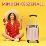 LEONARDO DA VINCI Kabínový kufor 39 x 29 x 18,5 cm XS veľkosť, rebrovaný, s odnímateľnými kolieskami – ružové zlato