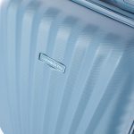 Leonardo Da Vinci Kabinbőrönd Szett Számzárral, Teleszkópos Karral, Kivehető Kerekekkel - XS és S méret - Világoskék