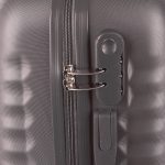 Leonardo Da Vinci Kabinbőrönd Szett Számzárral, Teleszkópos Karral, Kivehető Kerekekkel - XS és S méret - Fekete