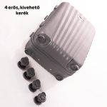 Leonardo Da Vinci Kabinbőrönd Szett Számzárral, Teleszkópos Karral, Kivehető Kerekekkel - XS és S méret - Fekete