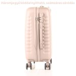 Príručný kufor Leonardo Da Vinci 39x29x18,5 cm s kombinačným zámkom, teleskopickou rukoväťou, odnímateľnými kolieskami - veľkosť XS - béžový