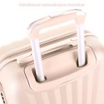 Príručný kufor Leonardo Da Vinci 55 x 37 x 24 cm s kombinačným zámkom, teleskopickou rukoväťou, odnímateľnými kolieskami - veľkosť S - béžový