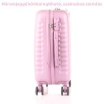 Leonardo Da Vinci Kabinbőrönd Szett Számzárral, Teleszkópos Karral, Kivehető Kerekekkel - XS és S méret - Rózsaszín