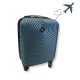 Príručný kufor LEONARDO DA VINCI, veľkosť XS, odnímateľné kolieska, oceľovo modrý