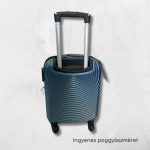 Príručný kufor LEONARDO DA VINCI, veľkosť XS, odnímateľné kolieska, oceľovo modrý