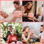 Trandafir veșnic sub cupolă cu LED – Alb/auriu – 1 trandafir LOVE07