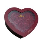 Cutie cadou în formă de inimă cu trandafiri – Roz