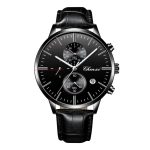 Chenxi Férfi  Karóra Bőr szíjjal Díszdobozban - Fekete