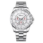 Chenxi Vízálló Quartz Férfi Óra Acél Szíjjal díszdobozban - Ezüst 