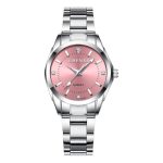 Chenxi Női Elegáns Quartz Karóra Rózsaszín számlappal Díszdobozban - Ezüst