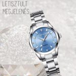 Chenxi Női Elegáns Quartz Karóra Kék számlappal Díszdobozban - Ezüst