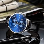 Chenxi Férfi Karóra Bőr szíjjal Díszdobozban - Kék számlappal