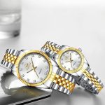 Chenxi Férfi Elegáns Quartz Karóra Díszdobozban - Arany-Ezüst