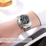 Chenxi Férfi Quartz Ezüst Chronograph Stílusú Férfi Óra – Fekete Számlappal