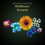 980 darabos Száraz Vadvirág Csokor Építőkészlet Kreatív Növény Dísz Otthonra vagy Ajándékba