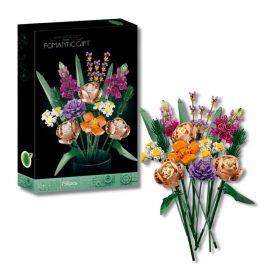   Set de construcție buchet de flori, 756 piese – idee cadou creativ