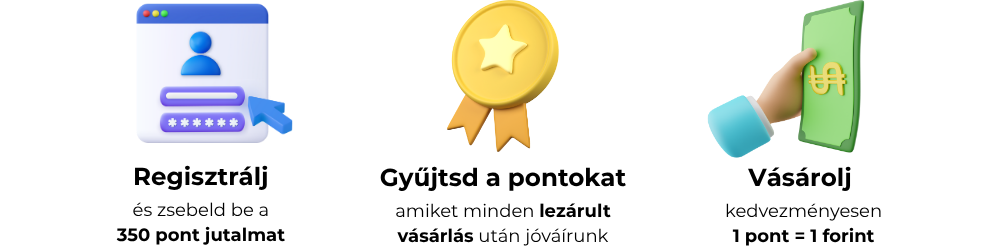 Regisztrálj és gyűjtsd a pontokat!