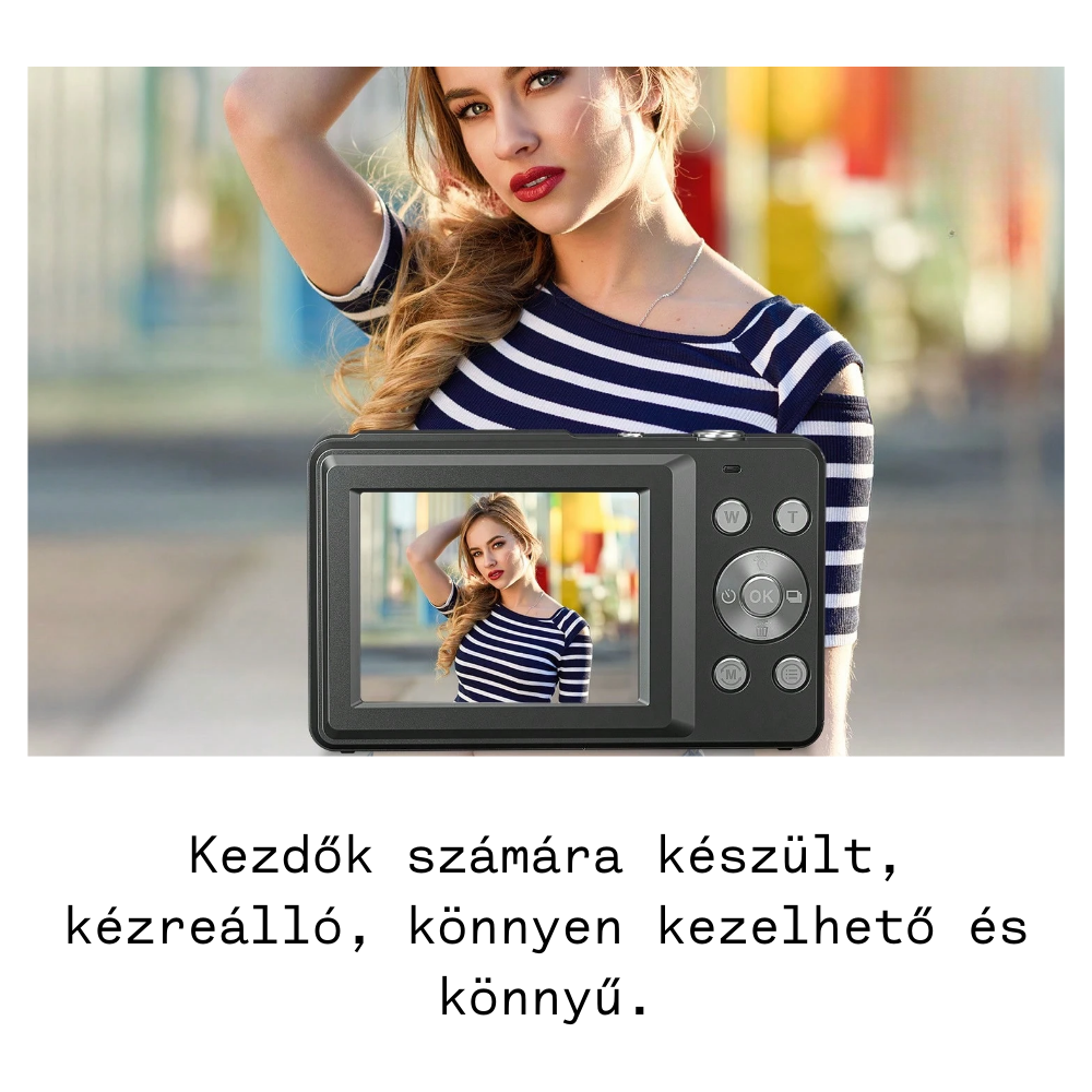 Kezdők számára készült, kézreálló, könnyen kezelhető és könnyű.