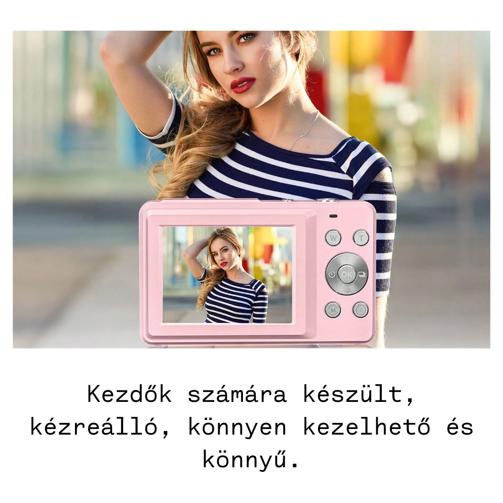 Kezdők számára készült, kézreálló, könnyen kezelhető és könnyű.